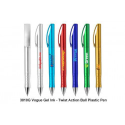 3010G Vogue - Push Action Ball Plastic Pen - Gel ink, Promotional Gifts, Promotional Gift, Singapore